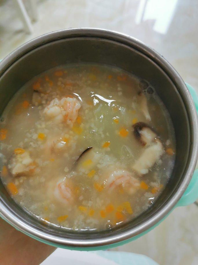 蔬菜虾仁粥