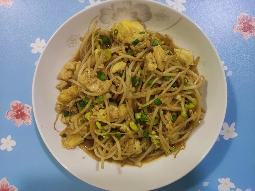 豆芽炒鸡蛋