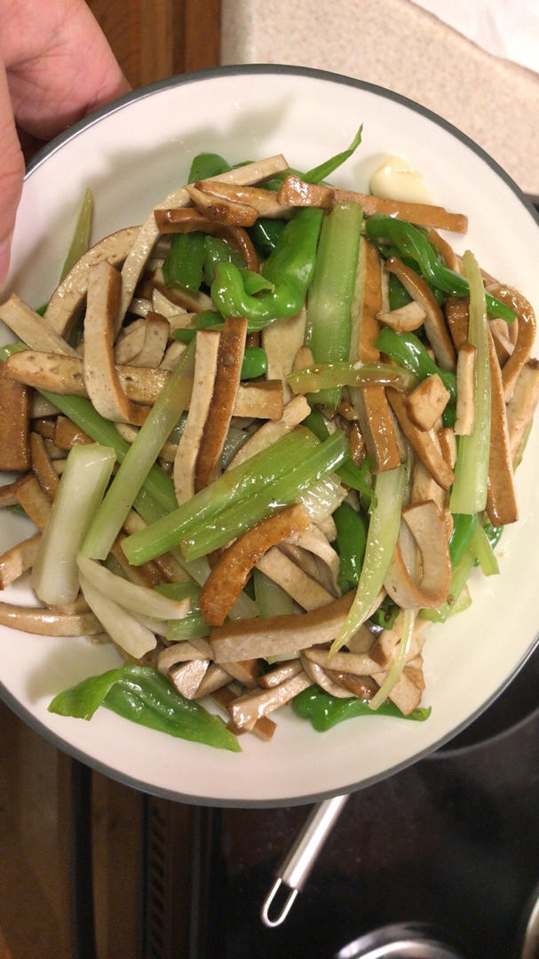 青椒炒豆干