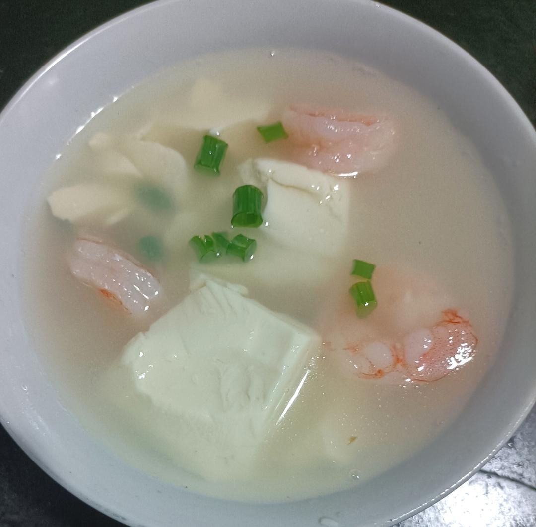 虾仁豆腐汤
