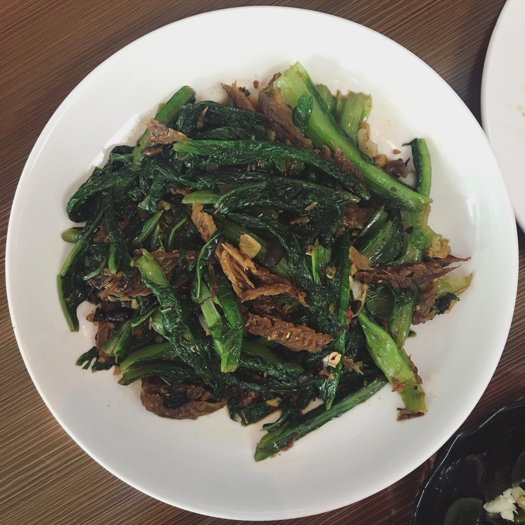 豆豉鲮鱼油麦菜