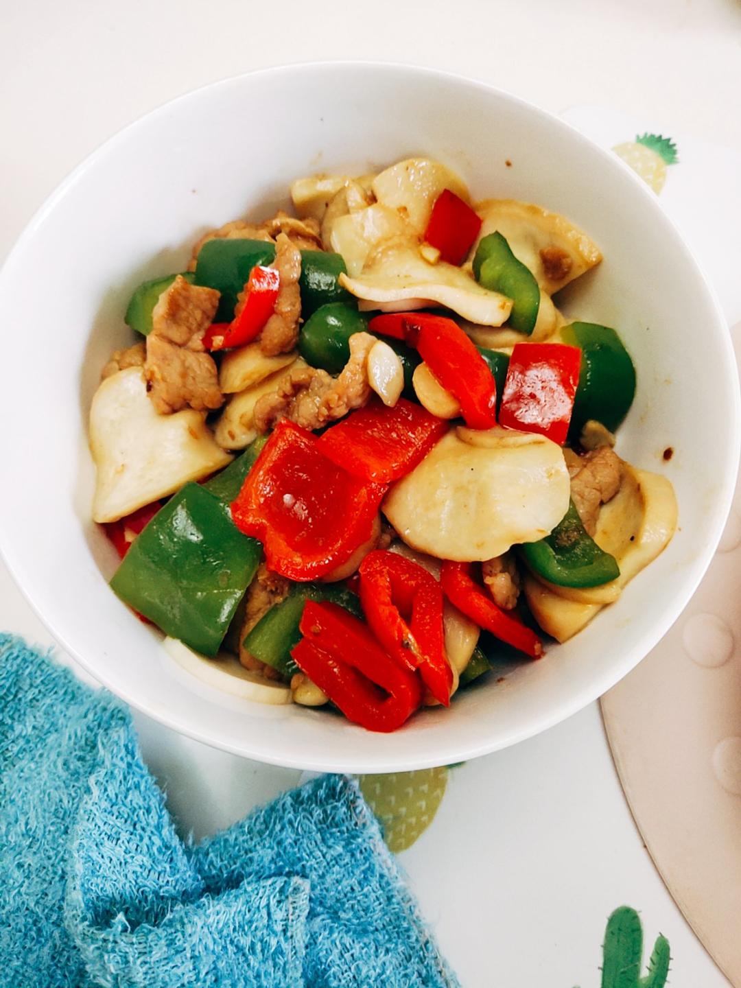 杏鲍菇炒肉片