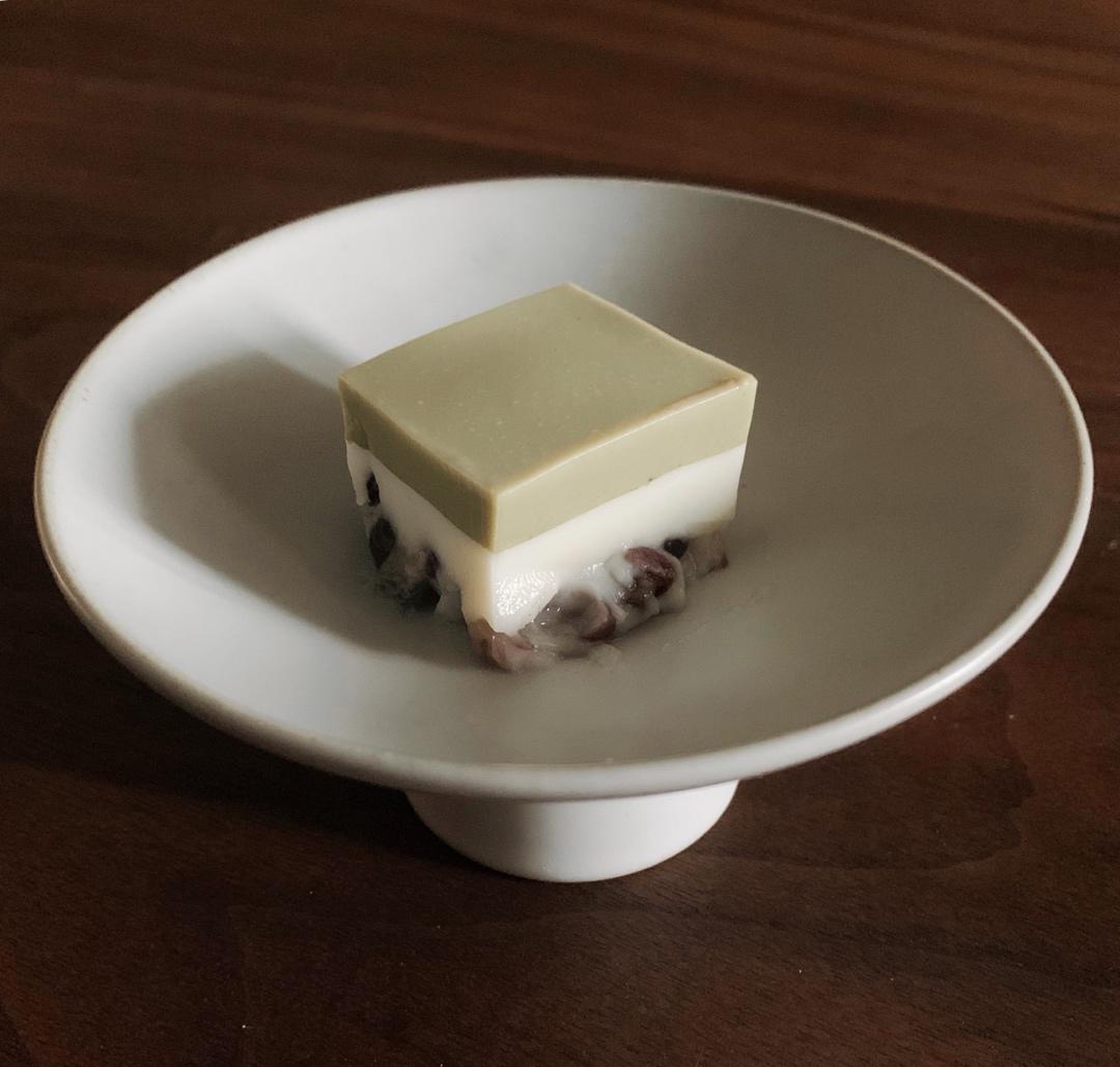 抹茶红豆奶糕
