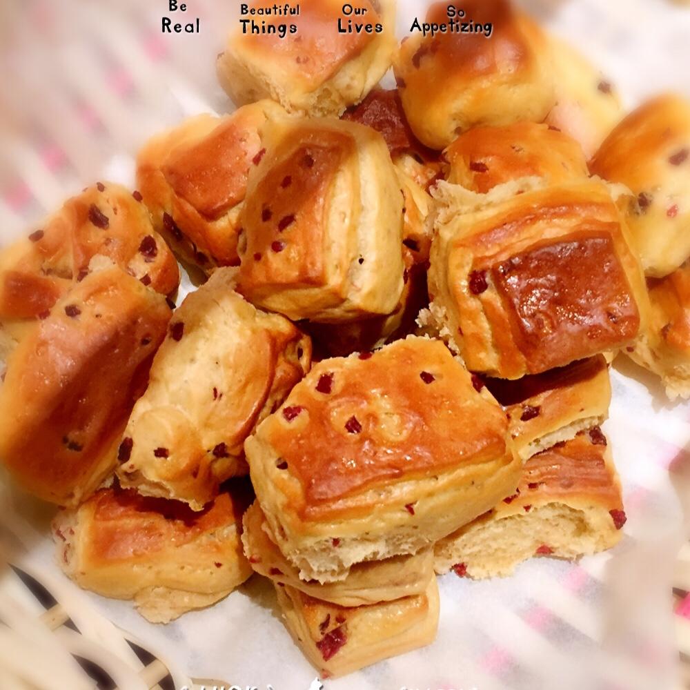 蔓越莓优格小面包块