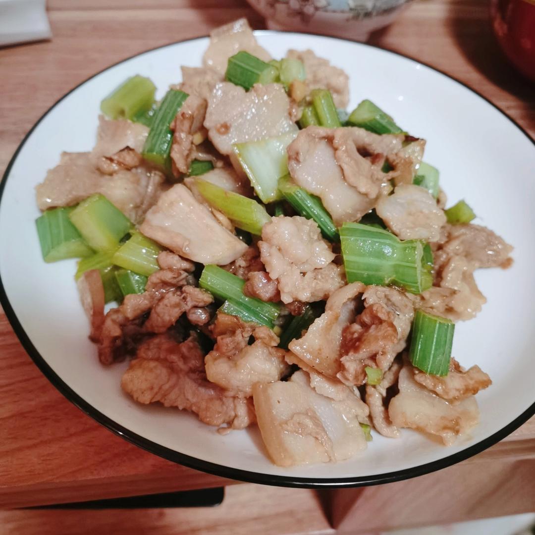 下饭芹菜炒肉