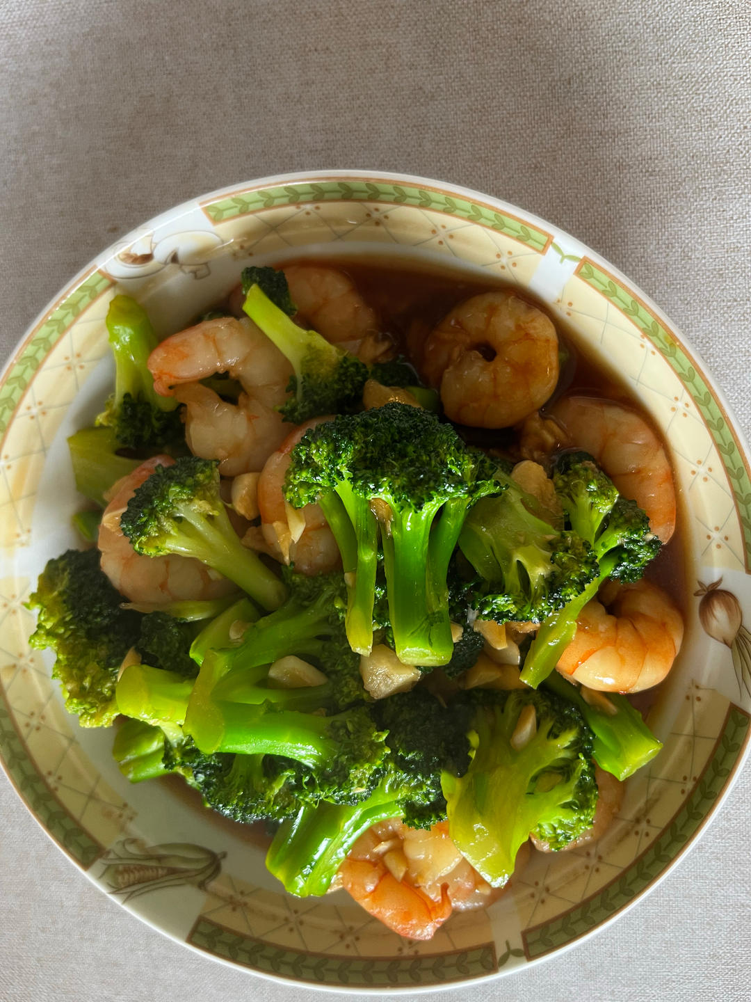 减肥去脂的西兰花炒虾仁