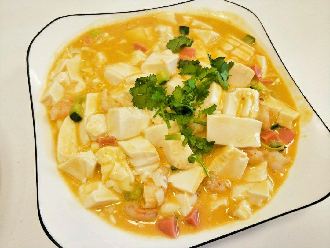 老丁的私房菜-蟹黄豆腐