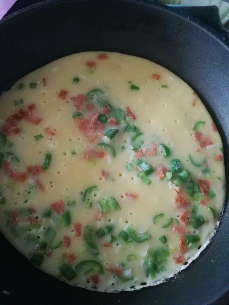 培根香葱鸡蛋饼