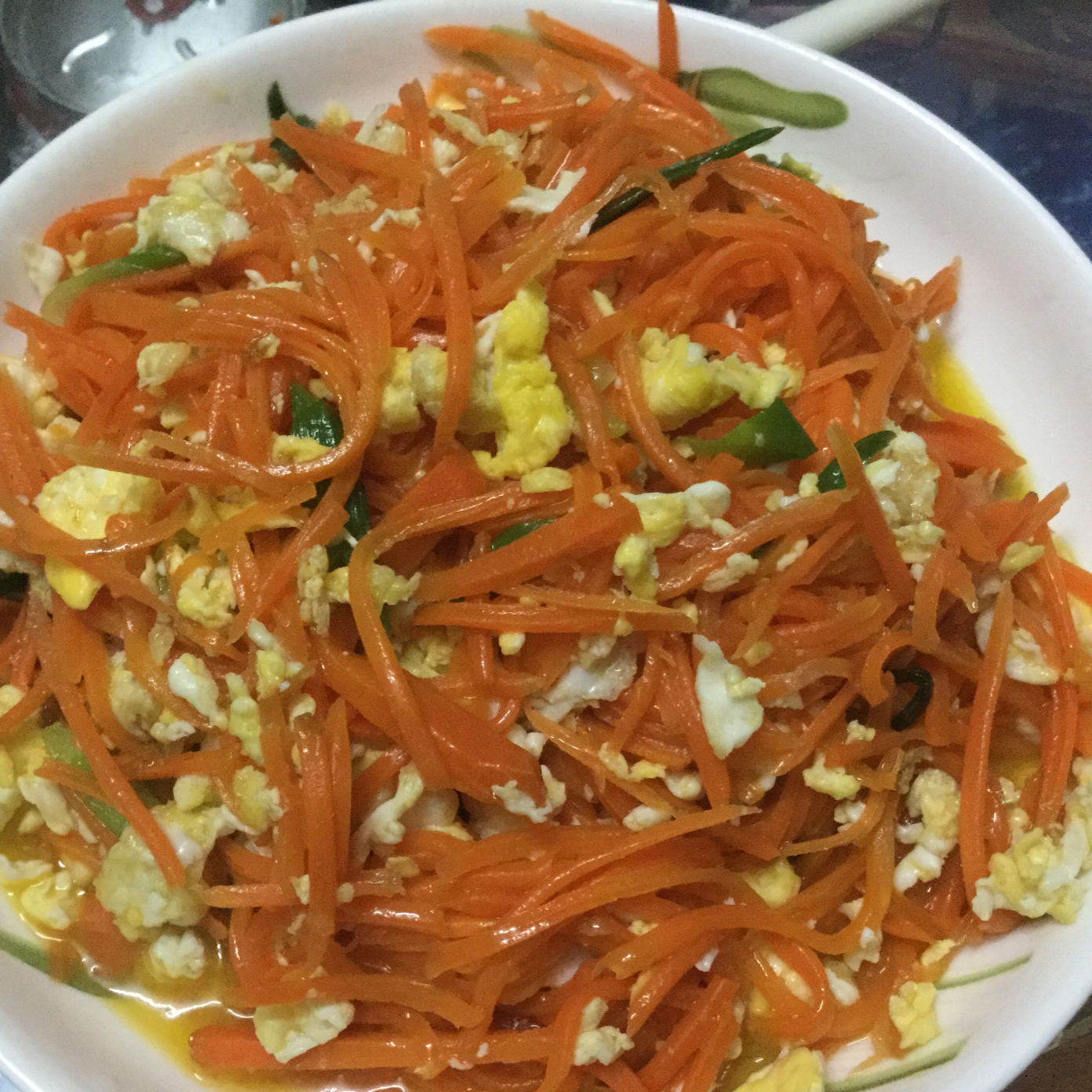 胡萝卜炒鸡蛋