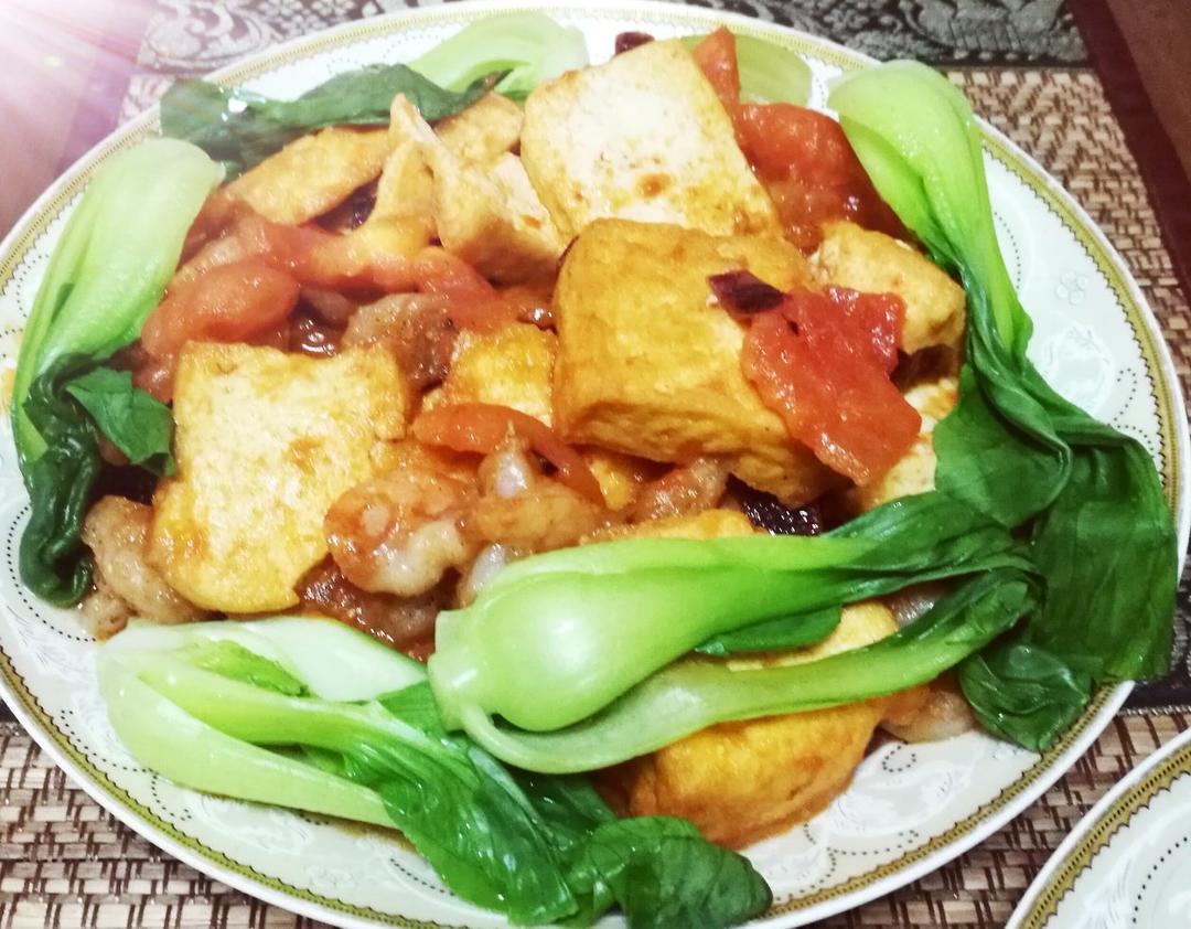 鲜虾番茄豆腐