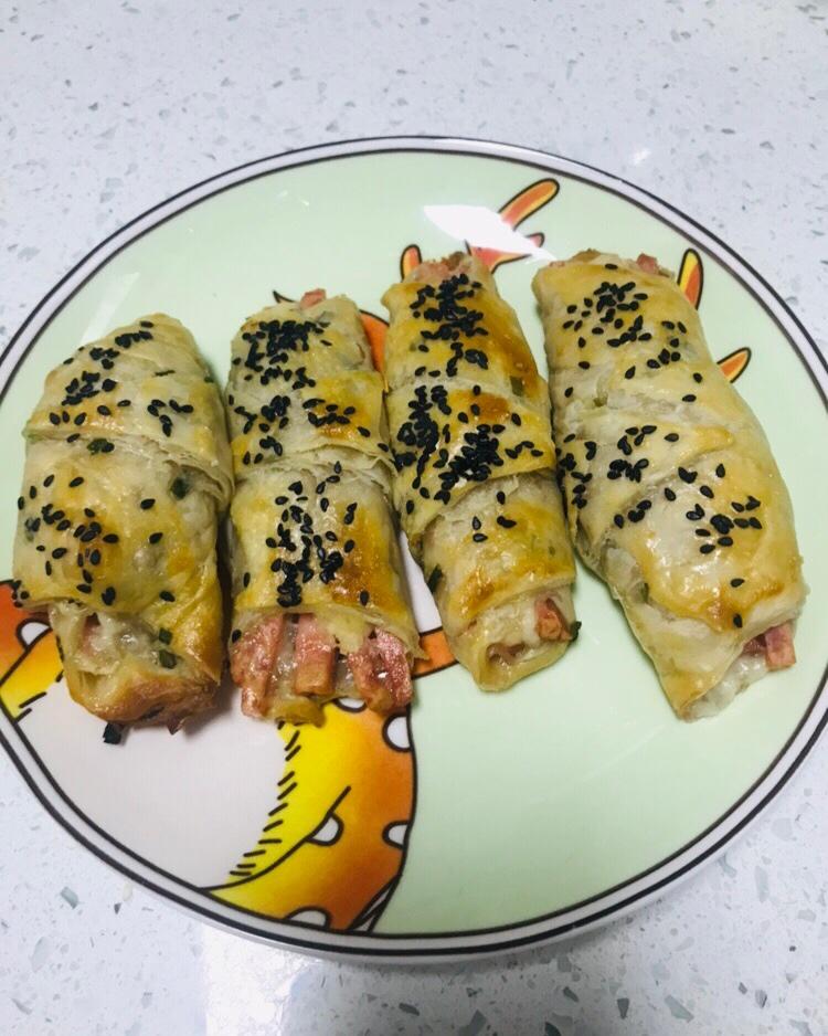 火腿芝士可颂-手抓饼版