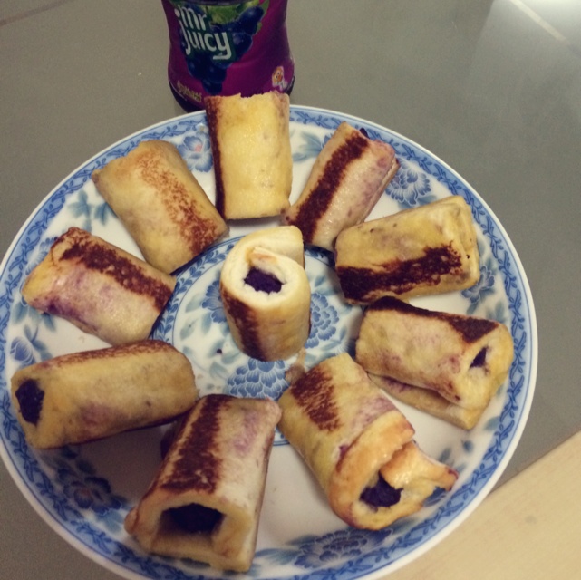 元气早餐之洋气的紫薯卷