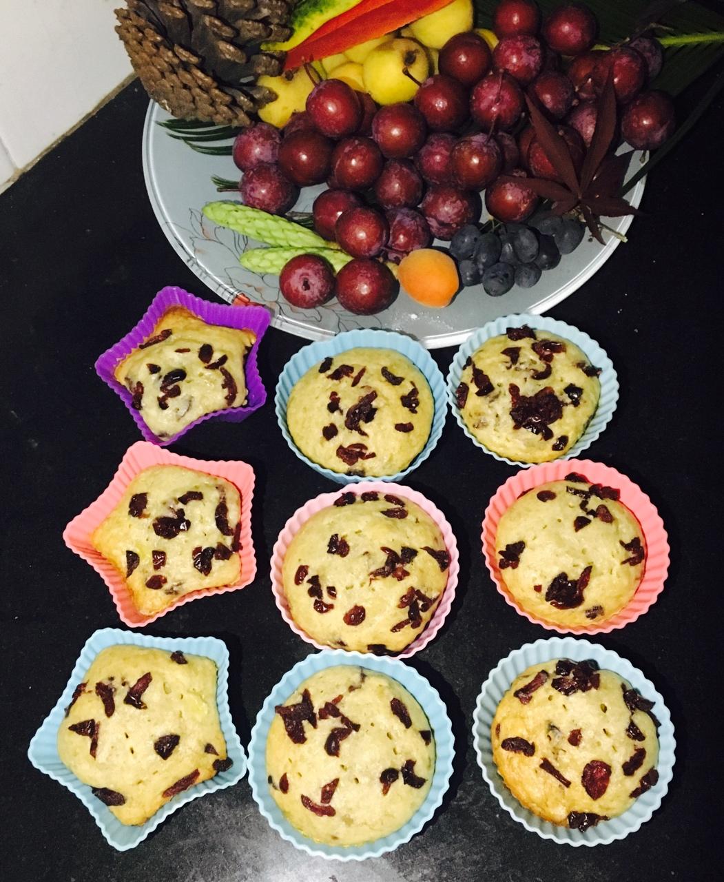 少女心的香蕉蔓越莓玛芬