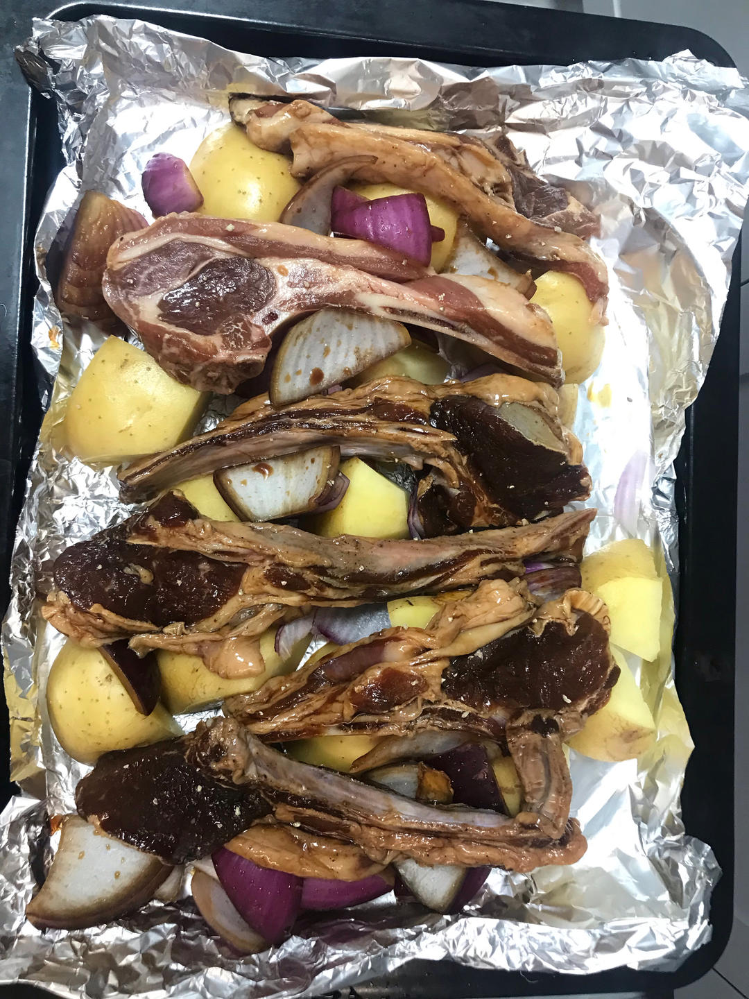 超好吃的烤羊排烤箱版