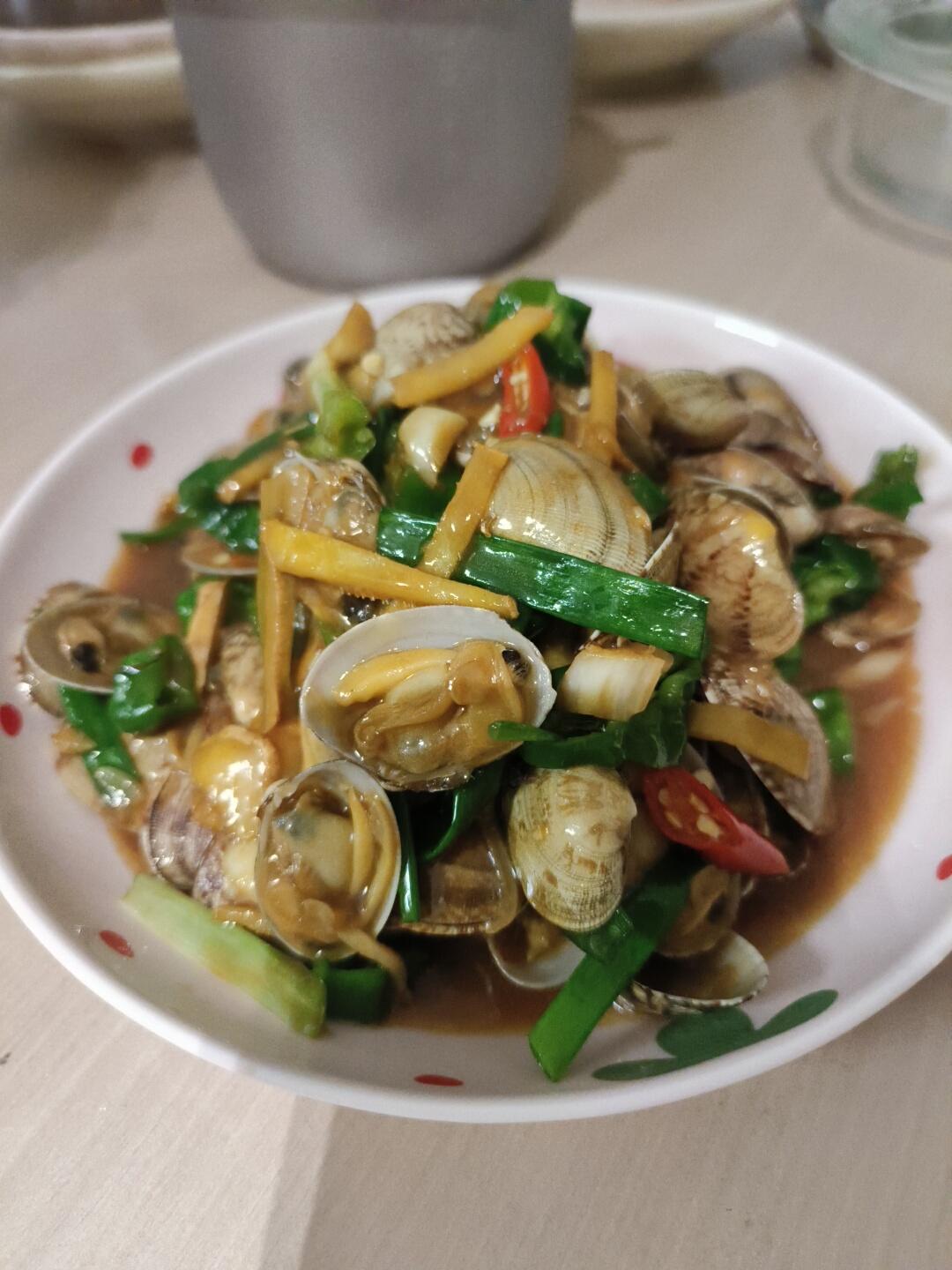 5分钟快手菜❗️秒杀路边摊爆炒花甲～好吃到爆