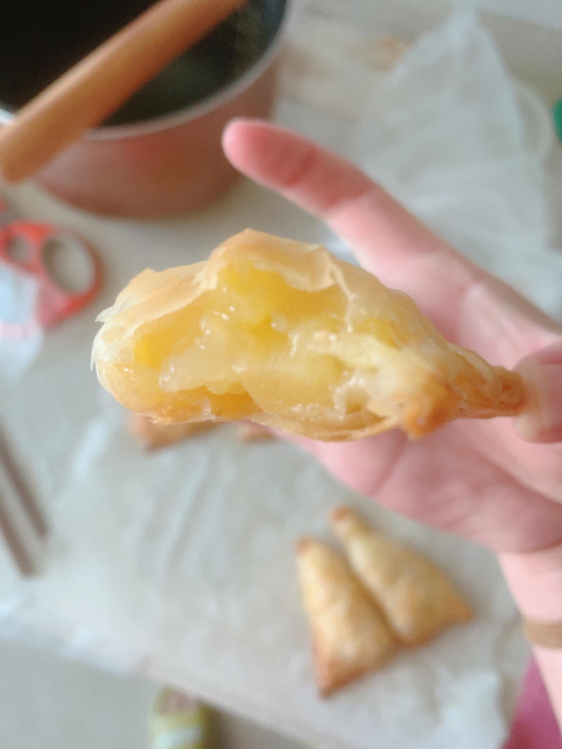 手抓饼版菠萝派（含自制菠萝馅）