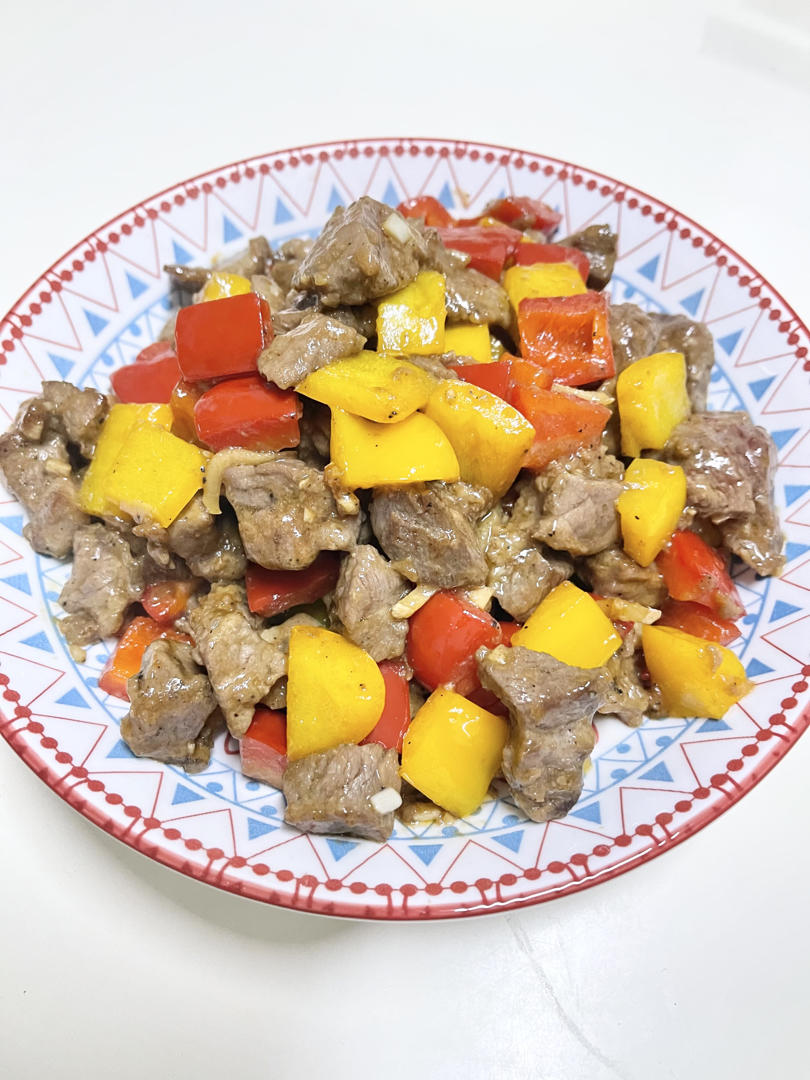 双椒炒牛柳