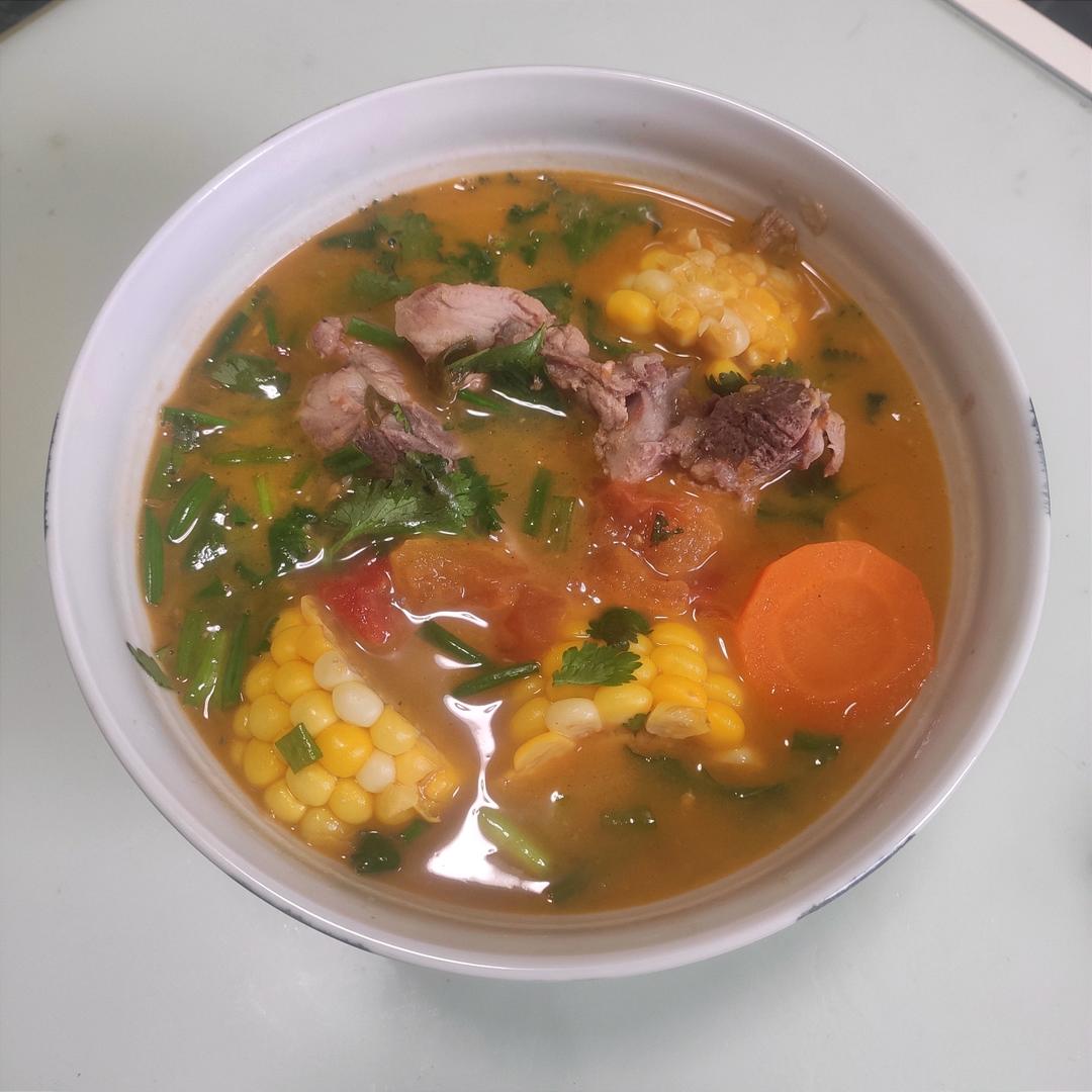 排骨玉米胡萝卜汤