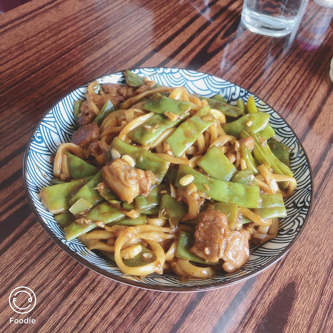 地道老北京扁豆焖面 豆角焖面 太好吃小心吃撑哦