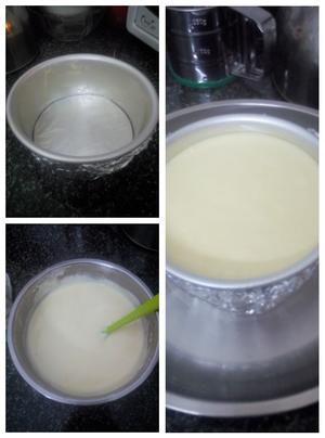 轻乳酪蛋糕(六寸)的做法 步骤3