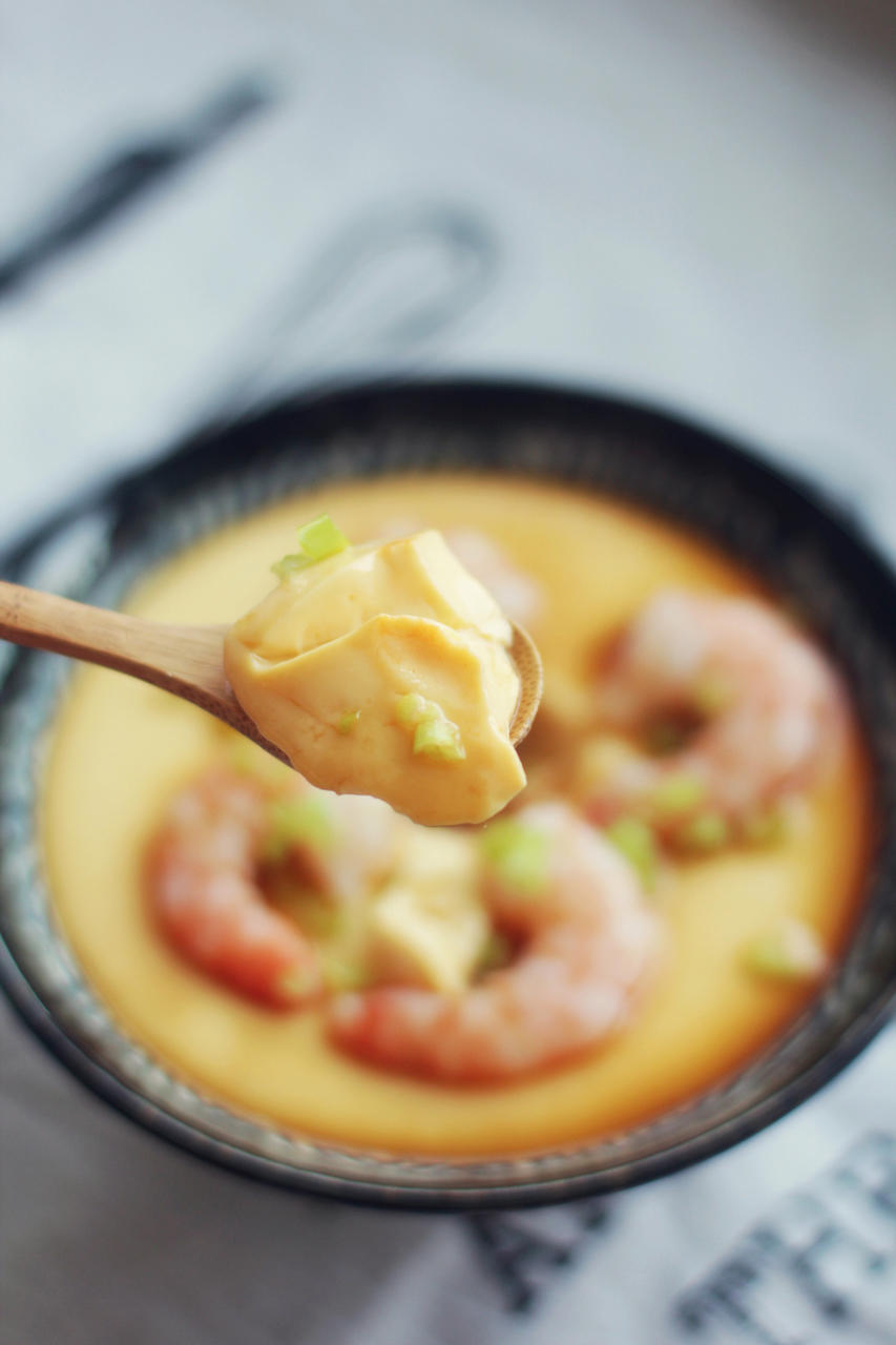 好吃不胖的鲜虾蒸蛋❗️又香又嫩