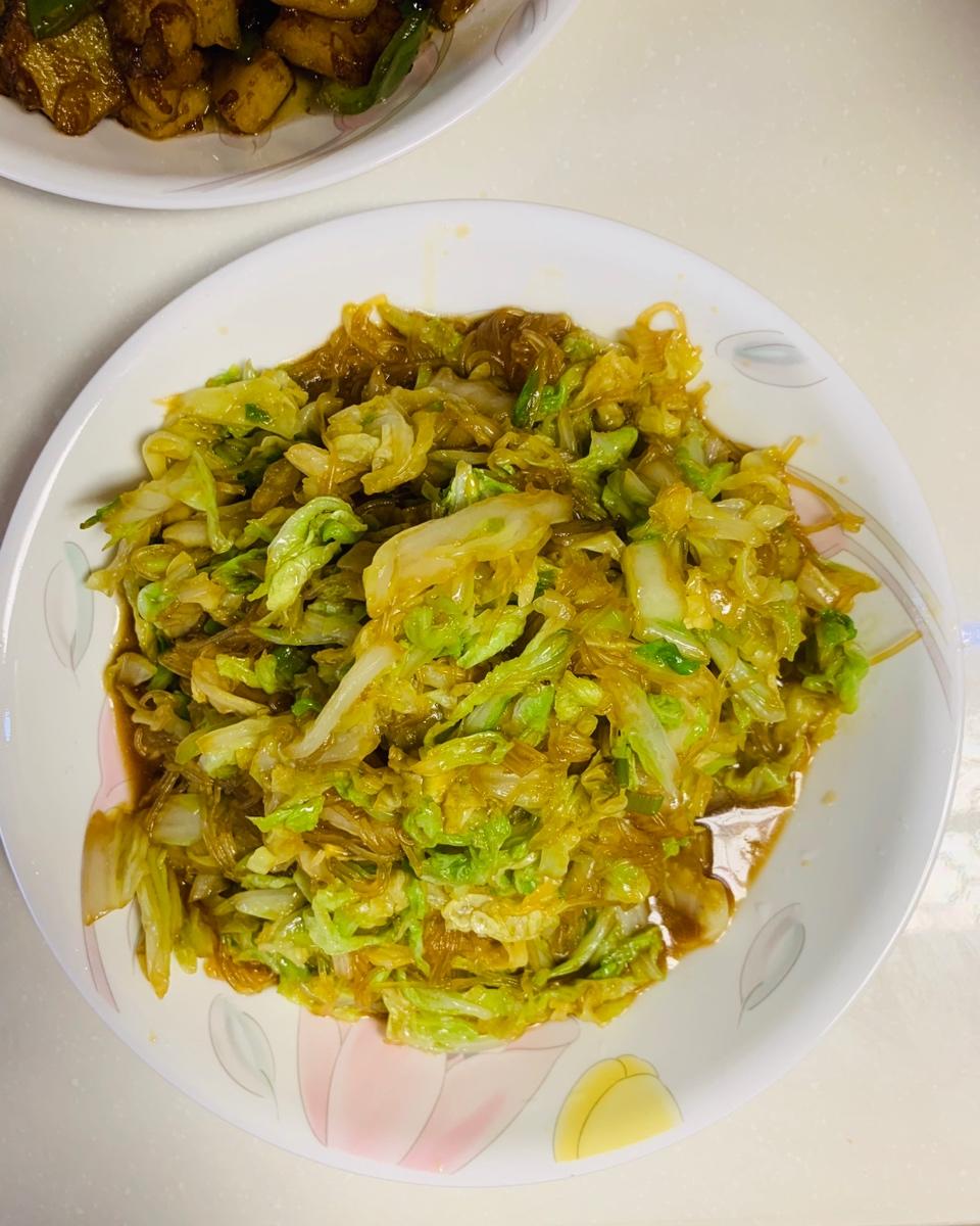 大白菜炒粉丝