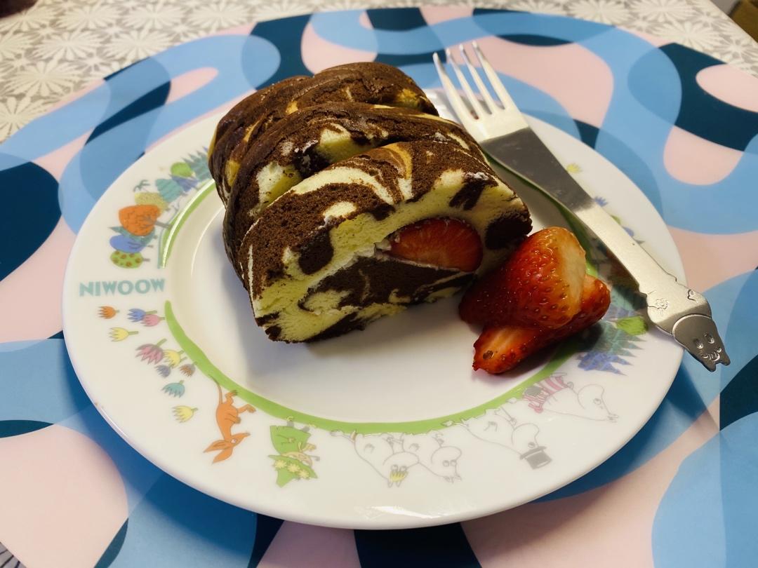 柠檬可可旋风蛋糕卷