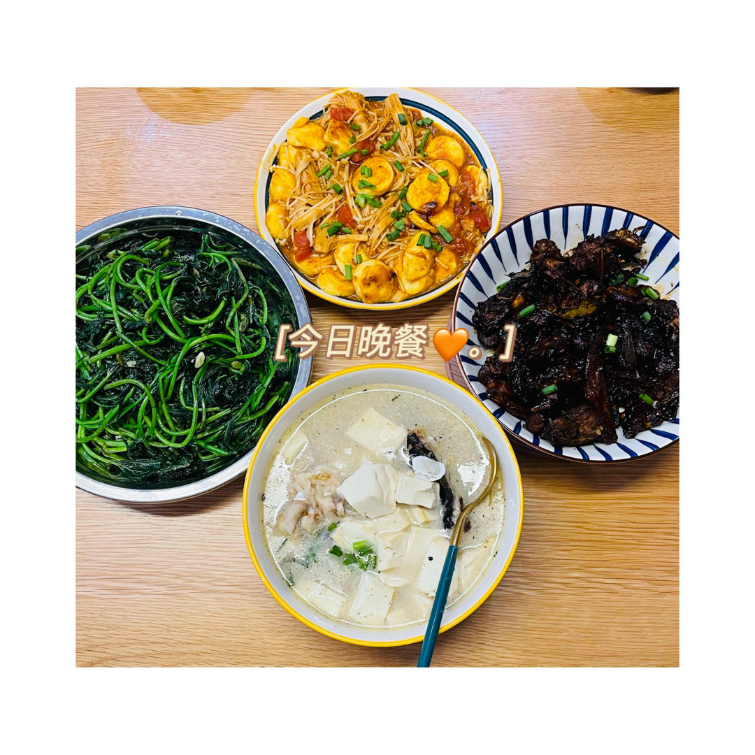 金针菇烧日本豆腐