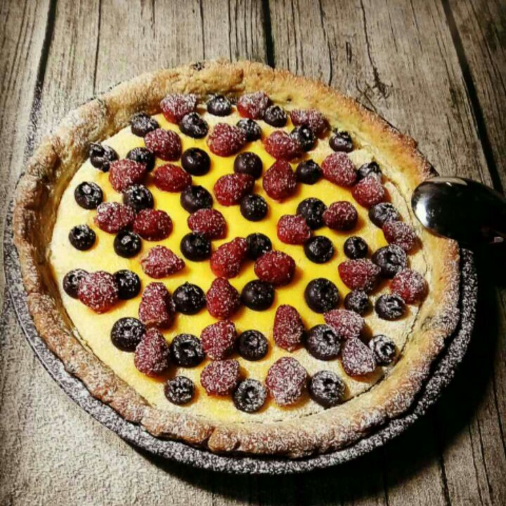 蓝莓草莓奶酪派（含半果酱做法）