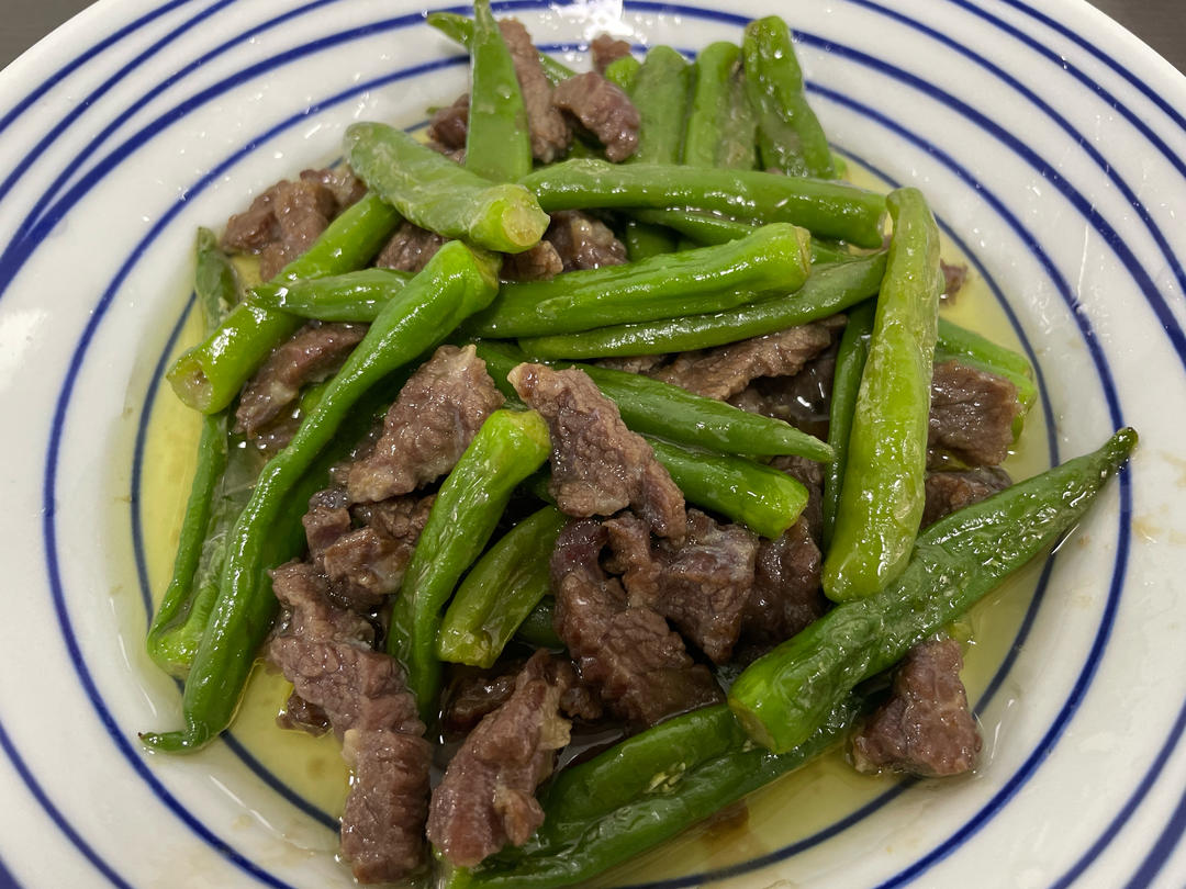 绝对不会炒老的尖椒牛柳
