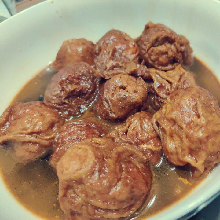 红烧油面筋塞肉