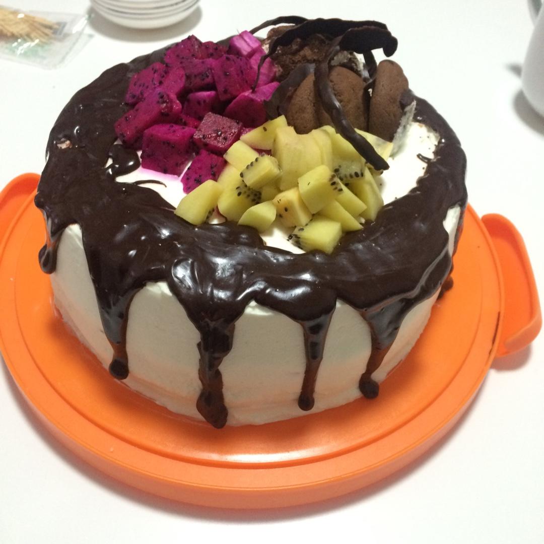 超简易可行的巧克力淋面（完全依靠个人经验）