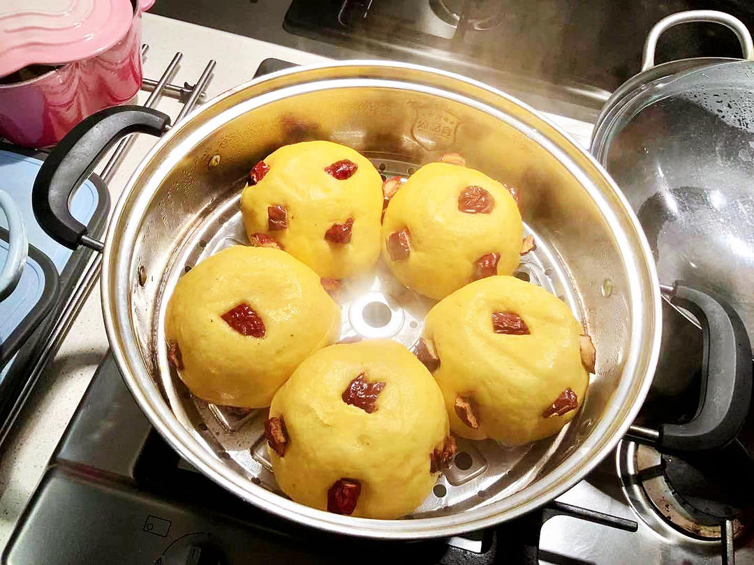 非常简单的健康养胃杂粮馒头(紫薯 南瓜 黑米)