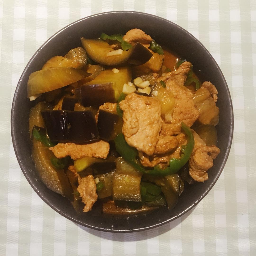 茄子烧肉