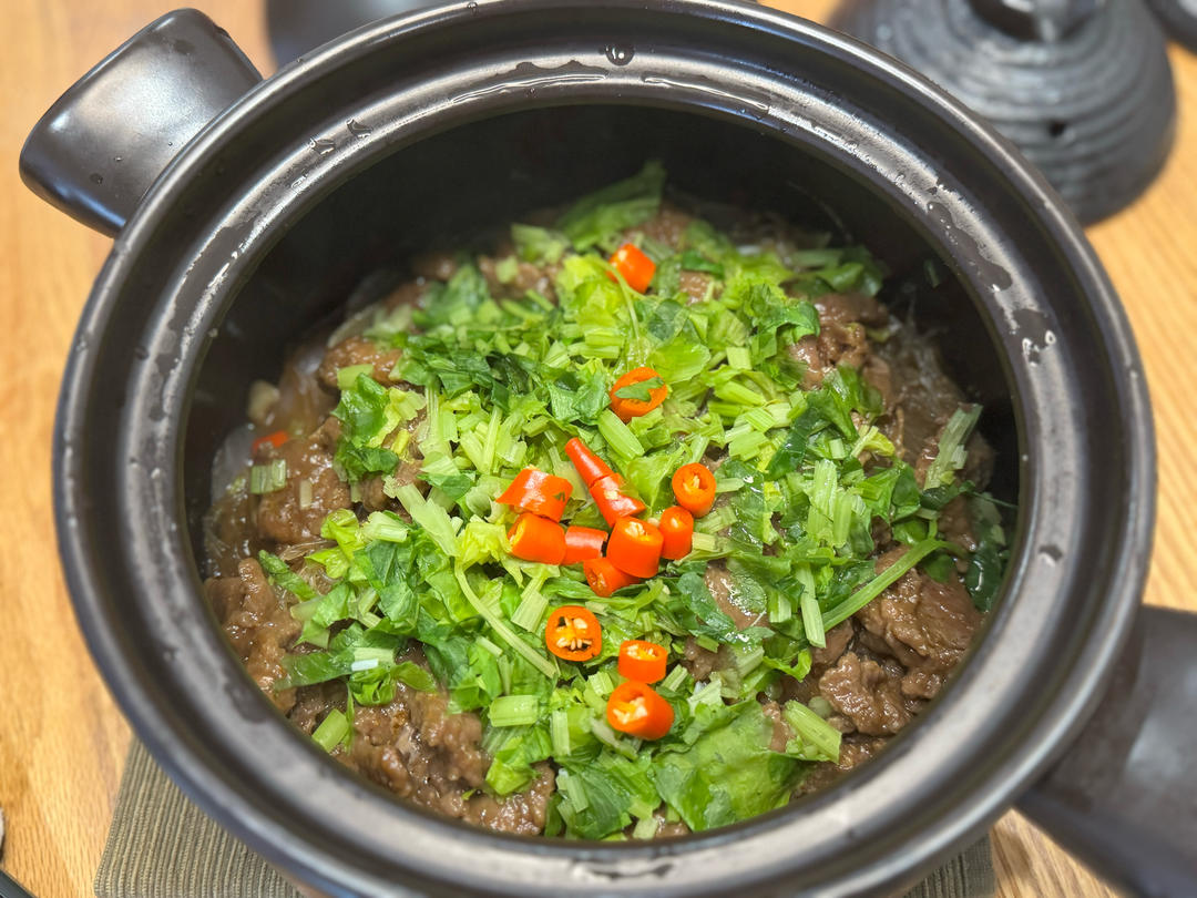 沙茶牛肉煲(潮汕味道)