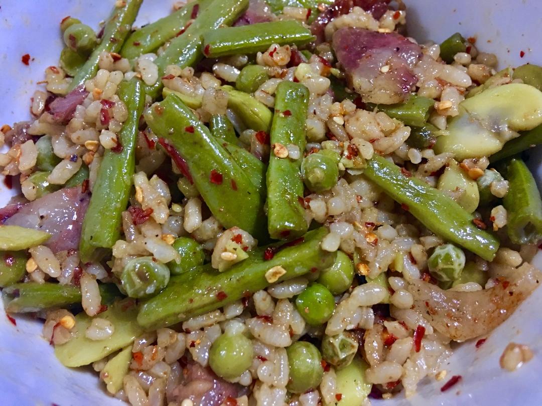 四季豆油饭
