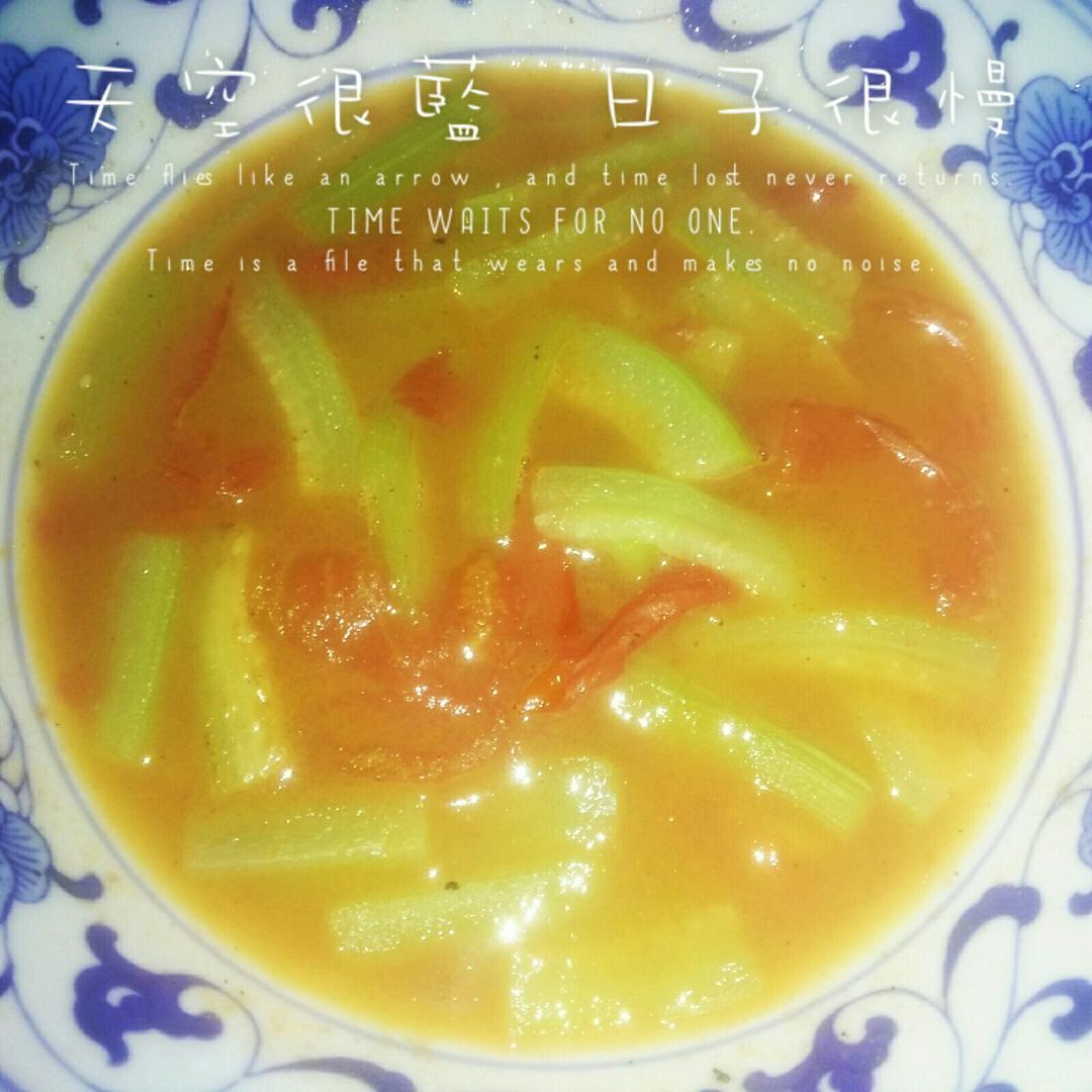 番茄丝瓜汤