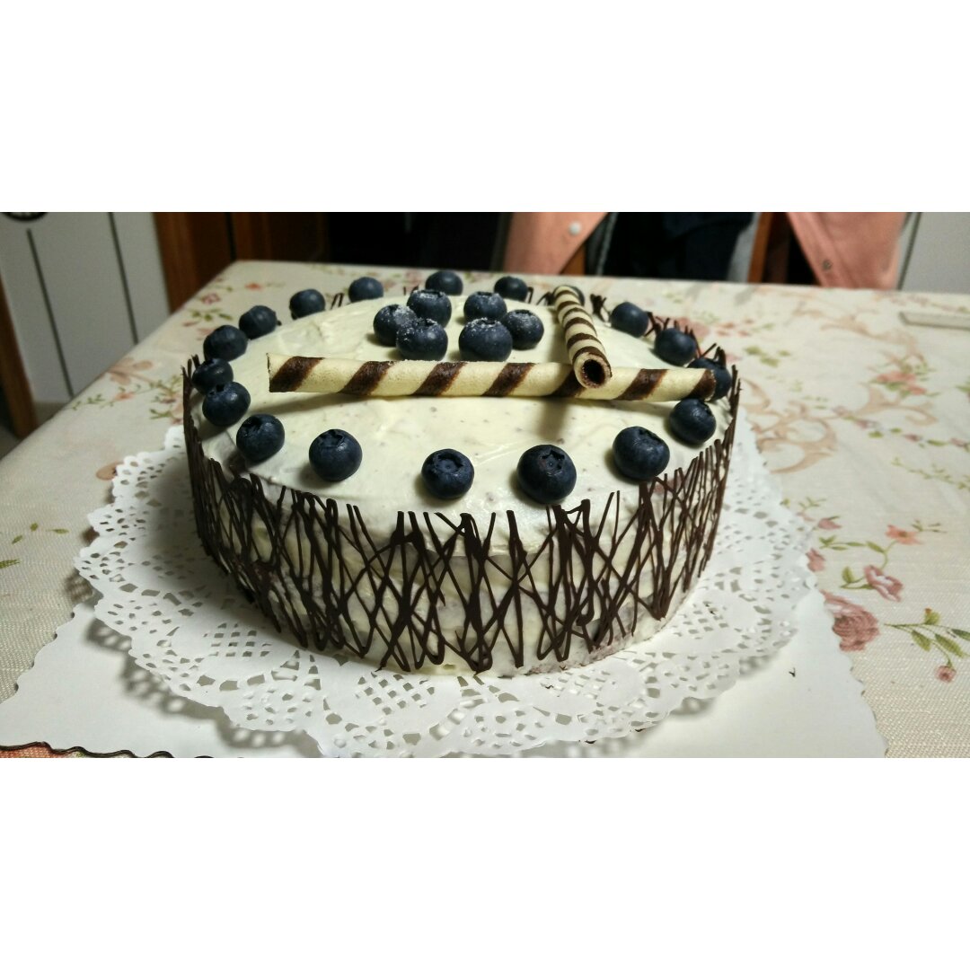 蓝莓装饰蛋糕