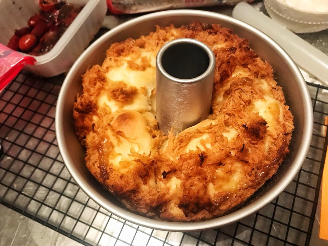 肉松手撕面包—超软会爆浆的面包哟