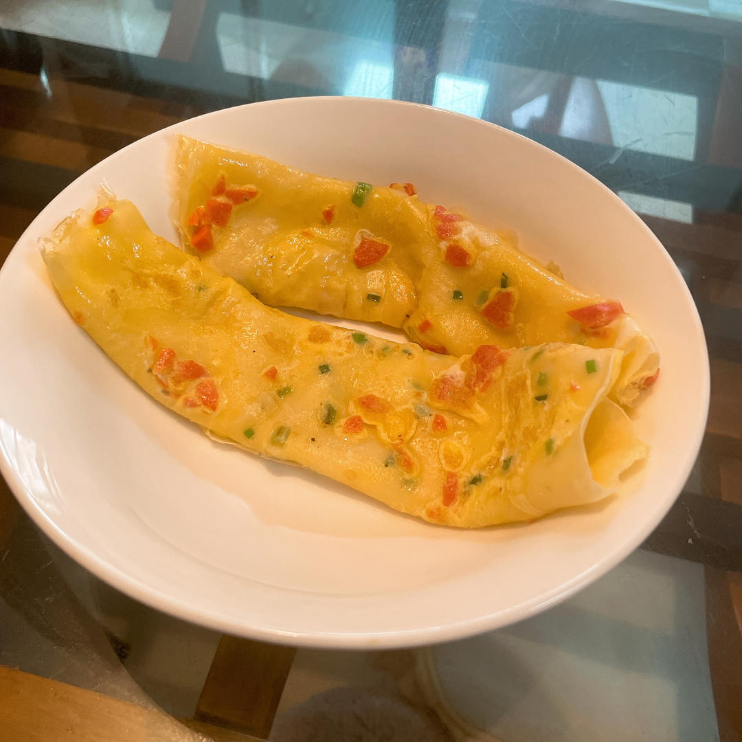 早餐香葱鸡蛋饼