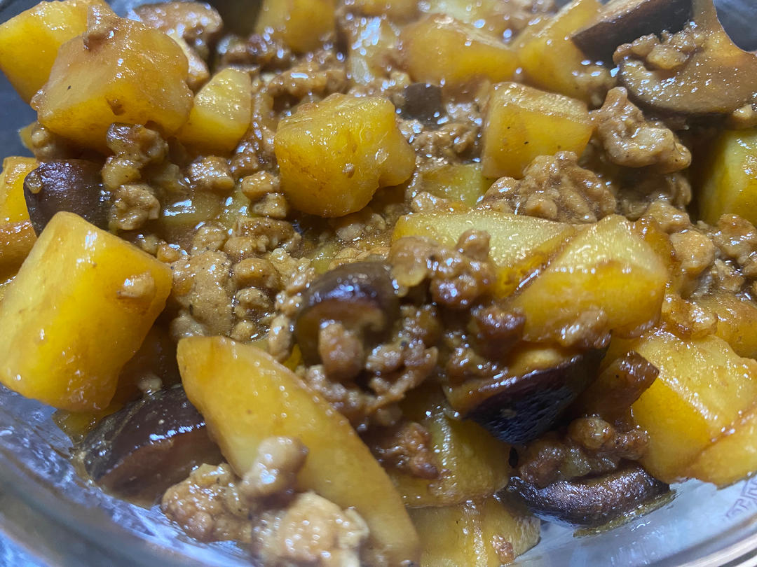 ㊙️香菇土豆肉沫拌饭❗️比外卖还好吃