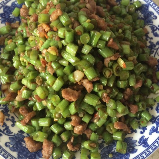 超级下饭的豇豆炒肉末