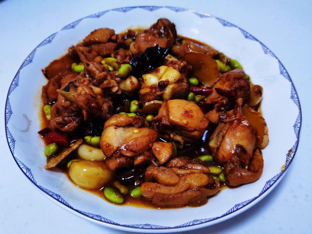 毛豆烧鸡