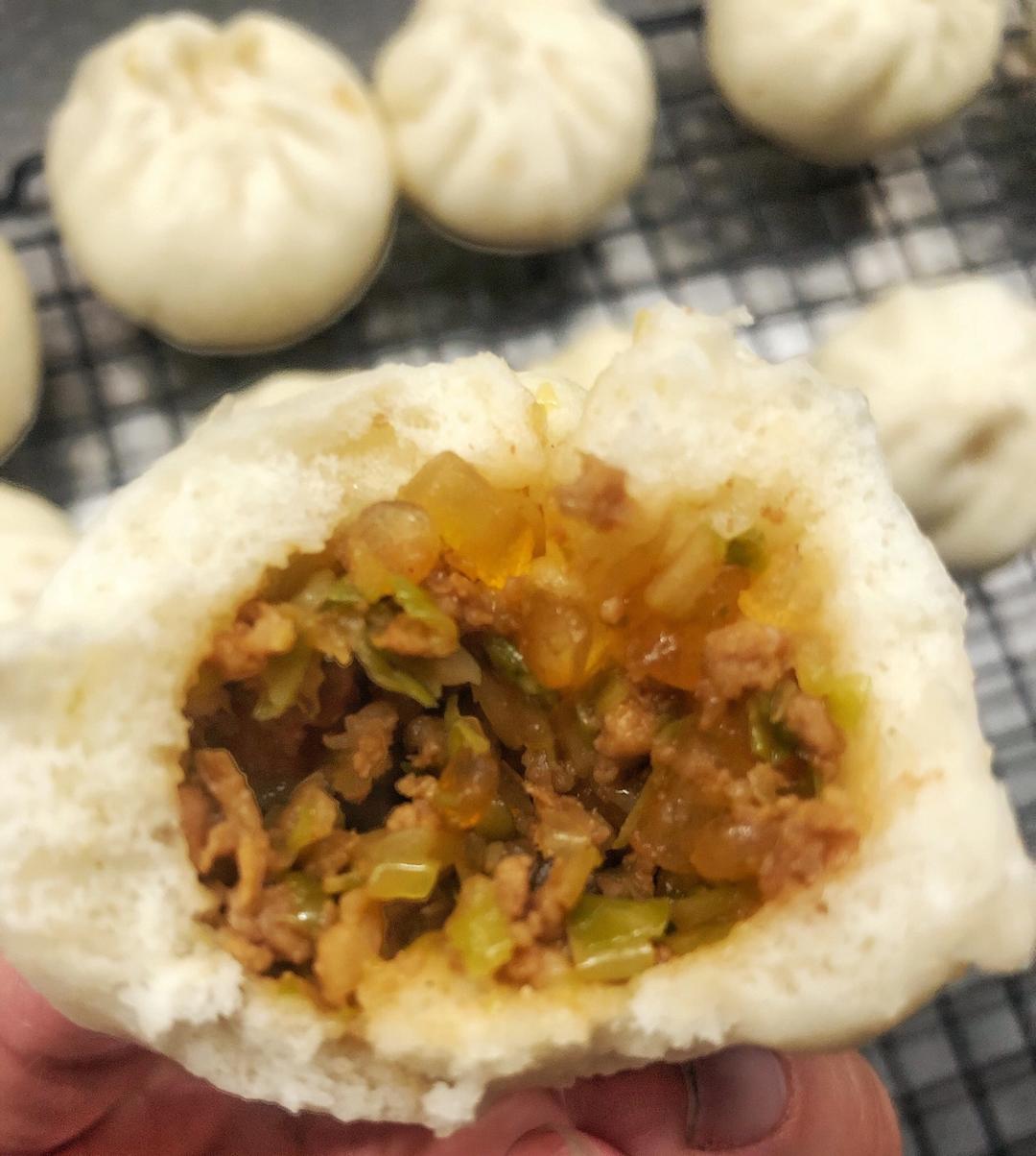 家传炒肉粉条馅包子