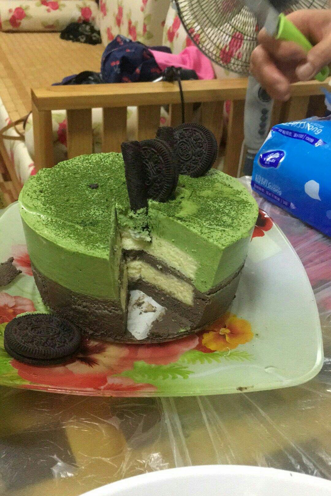 巧克力抹茶慕斯蛋糕