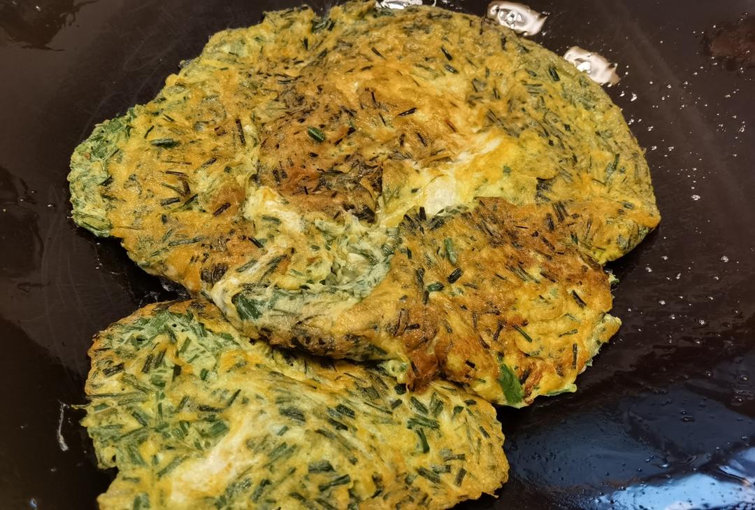 香喷喷的野葱炒蛋