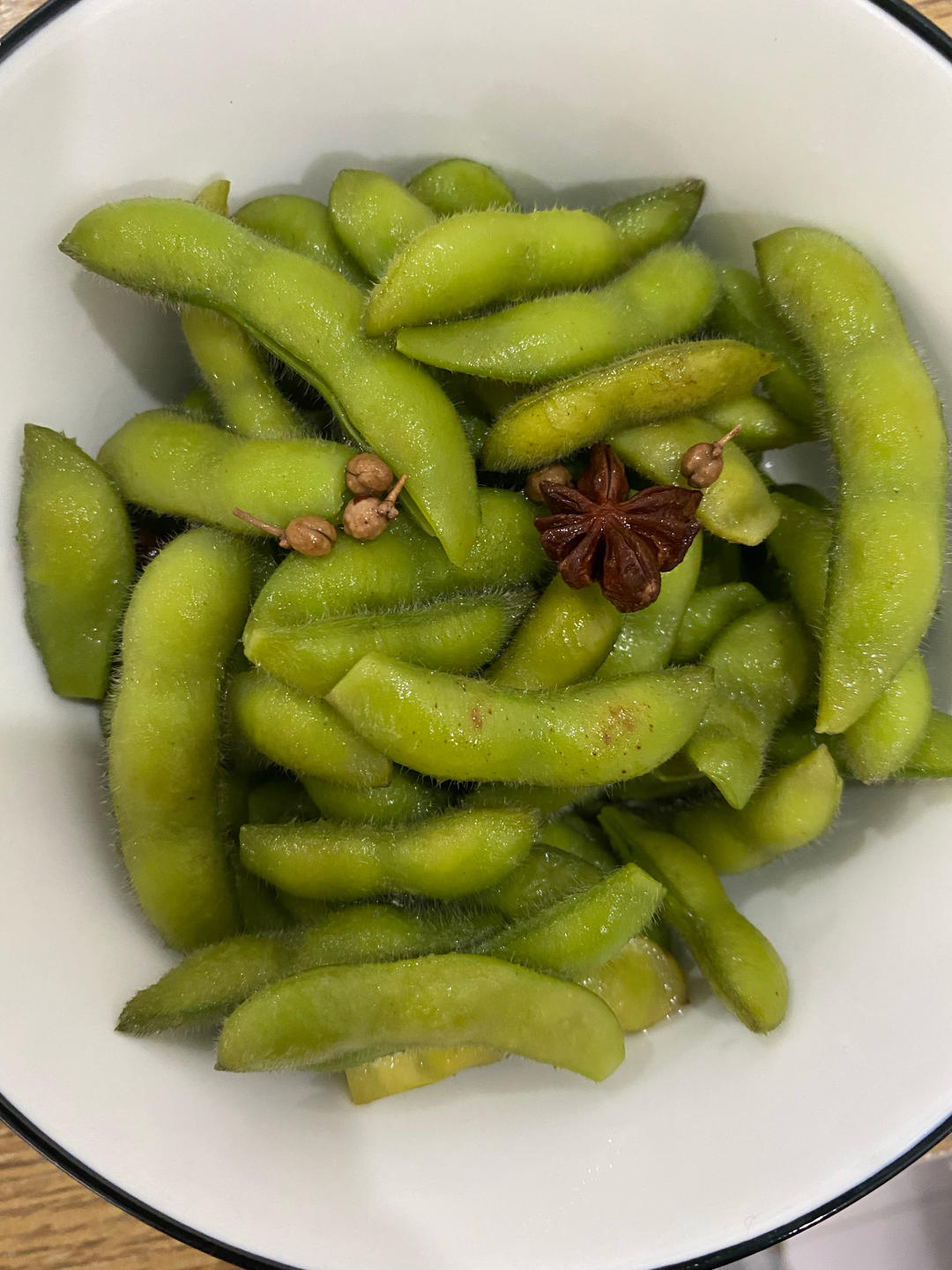 煮毛豆—不会变色版