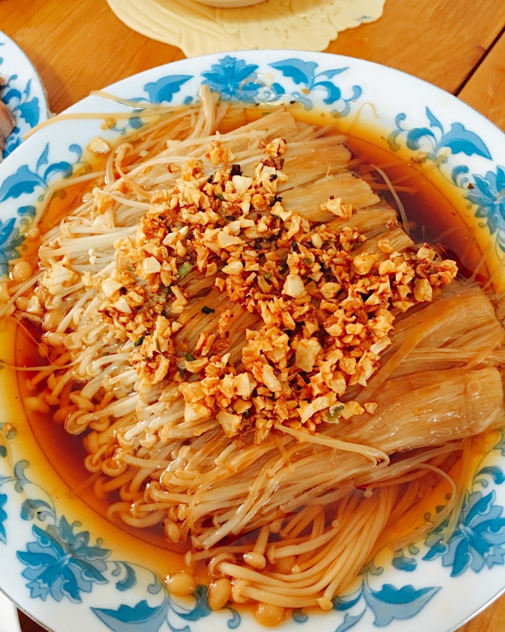 油泼金针菇