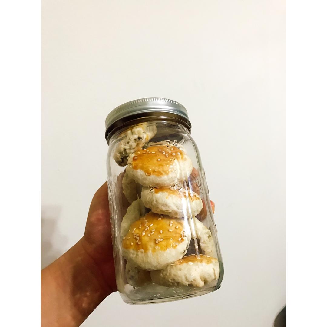 酥皮绿豆饼   酥得掉渣渣