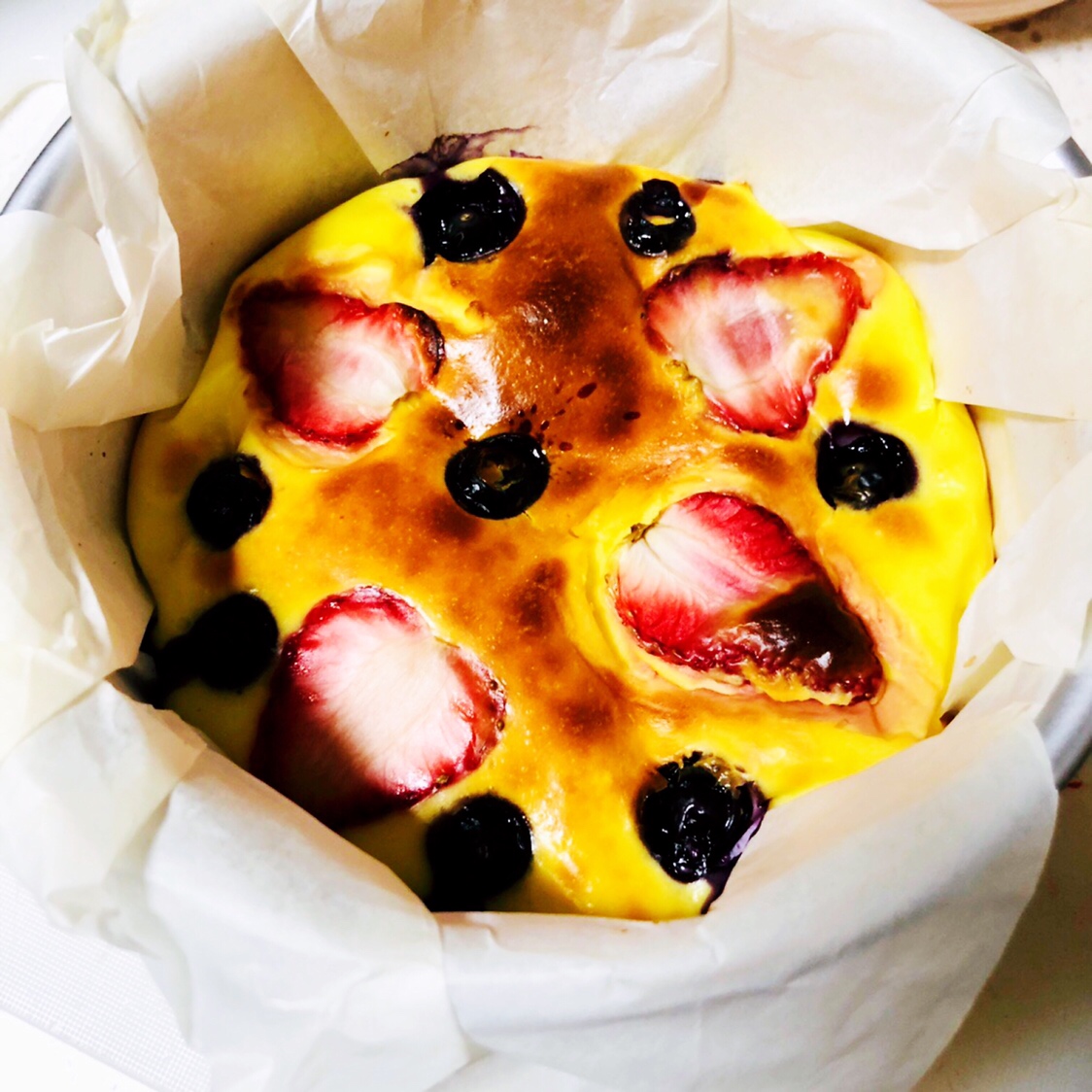 减脂版——酸奶爆浆蓝莓蛋糕🎂 吃不胖的做法